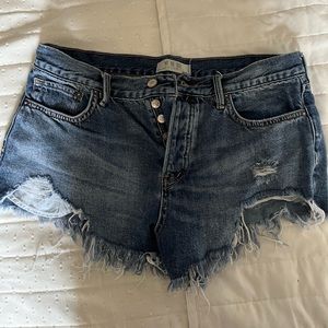 Free People Jean shorts